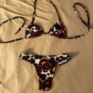 Leopard Print Bikini Set